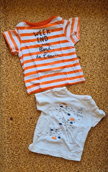 Lot tee-shirts t6mois Cadet Rousselle