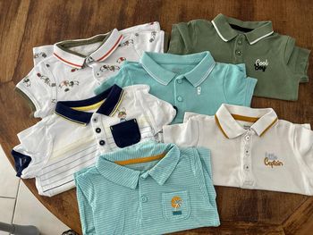 Lot de 6 polos 9 mois