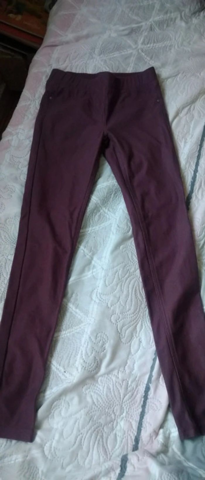 Jegging slim mauve fille 12 ans kiabi - photo numéro 6