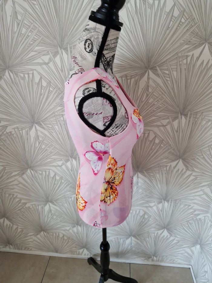 Joli haut motifs papillons taille 36 - photo numéro 3