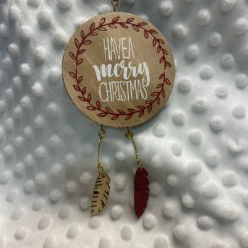 🎄✨ Suspension bois “Have a Merry Christmas” ✨🎄