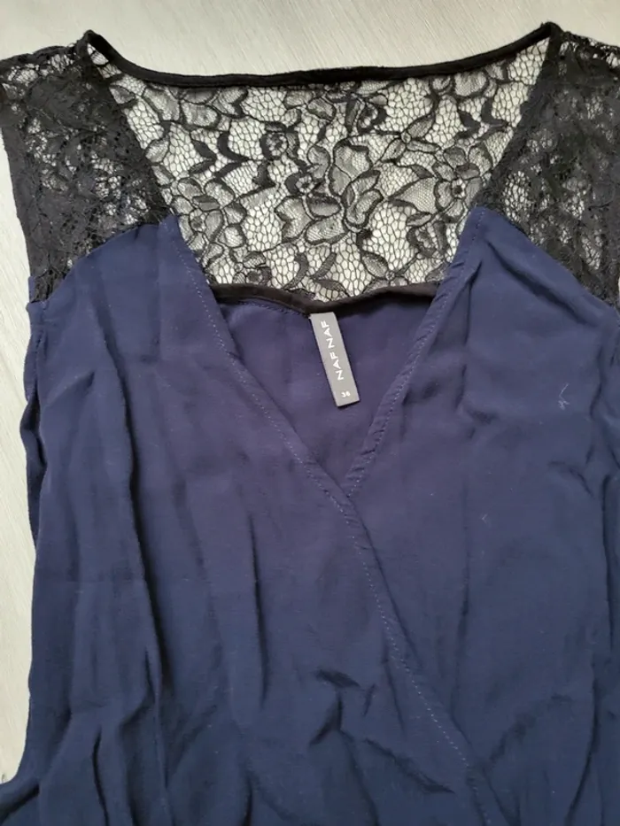 Robe naf naf 36 bleu marine - photo numéro 4