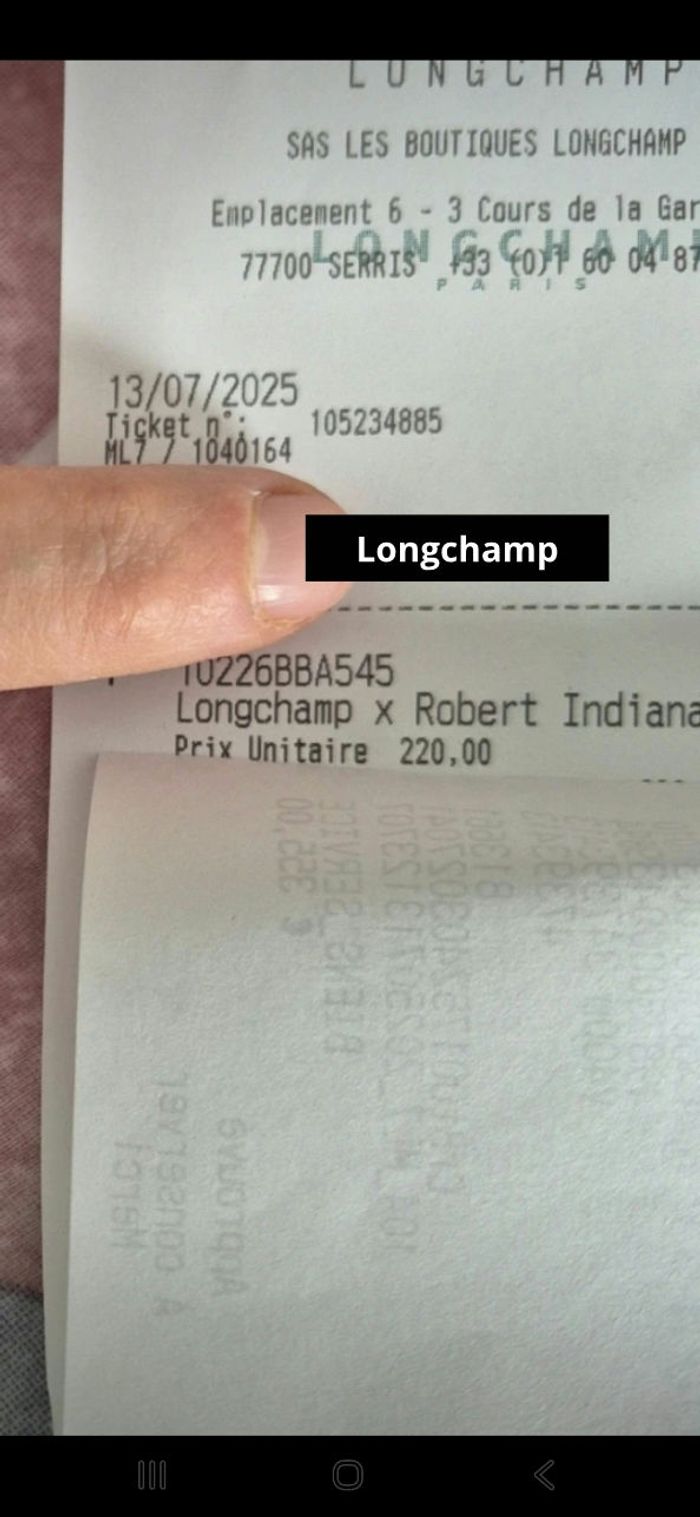 Sac longchamp - photo numéro 3
