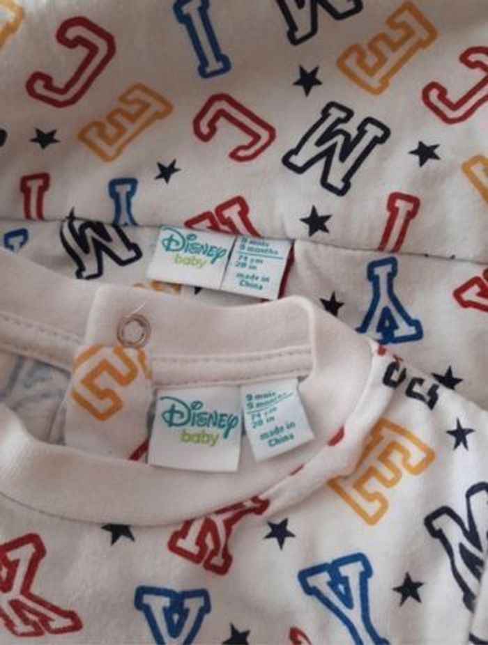 Ensemble salopette  en velours 9 mois Disney - photo numéro 4
