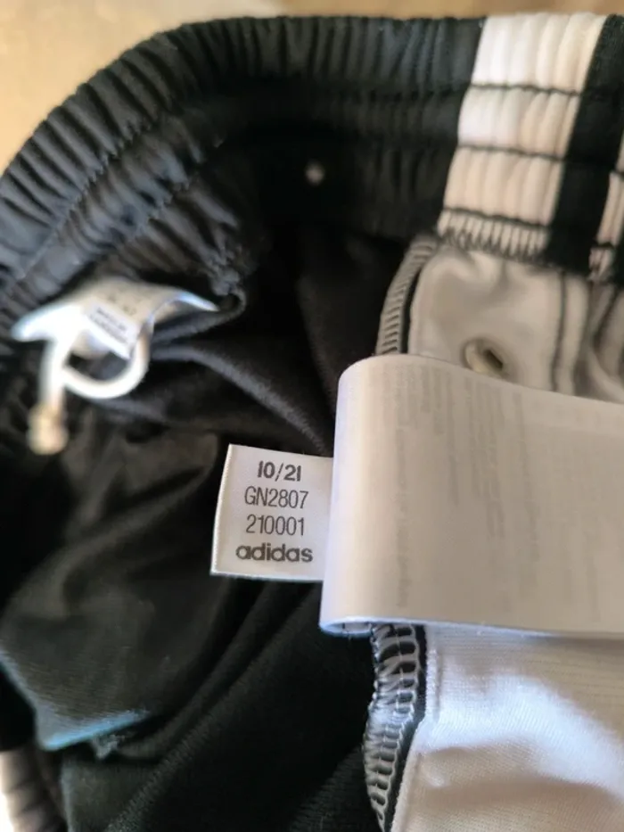 Pantalon Adidas - Adibreak - à boutons - Noir, blanc - Taille S - photo numéro 8