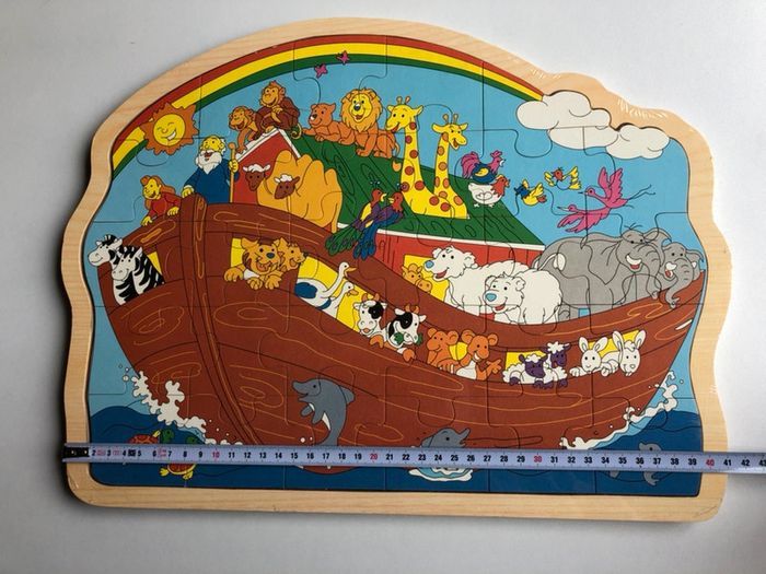 Grand puzzle en bois arche de Noé - photo numéro 4