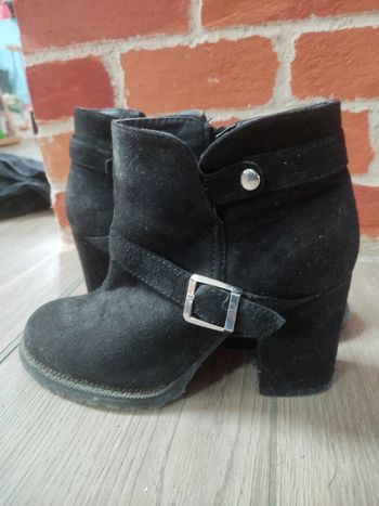 Boots à talons larges