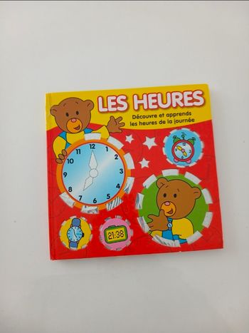 Livre éducatif "Les Heures" - Apprendre l'heure avec Gabriel l'ourson