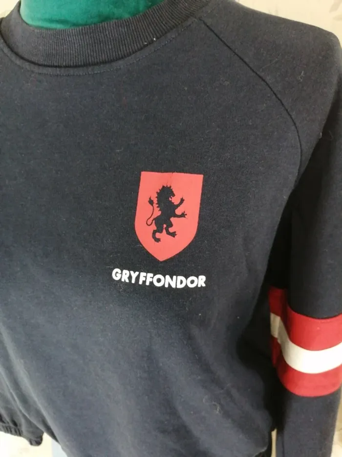 Sweat bleu marine avec logo griffondor élastique à la taille / jennyfer / (L) - photo numéro 5