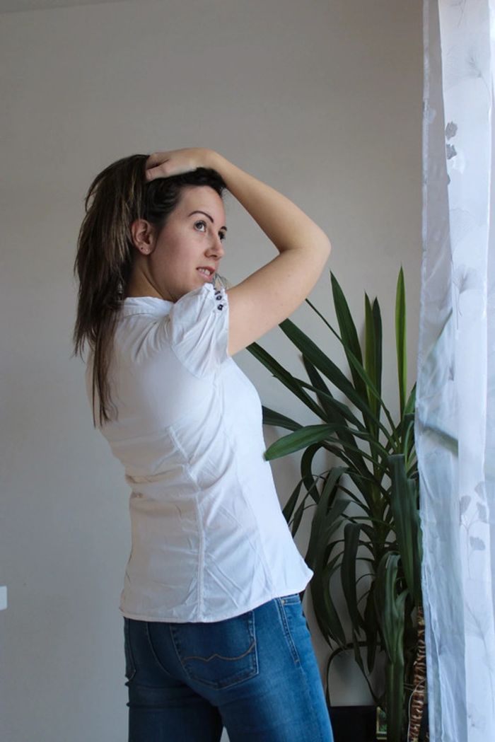 Chemisier blanc taille 38/M - photo numéro 5