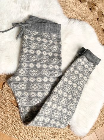 Pantalon en laine d’agneau tout doux tout chaud