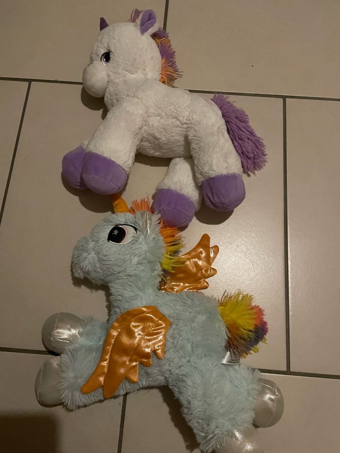 Lot peluche licorne - photo numéro 2