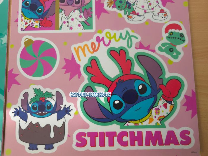 2 Planche autocollants stickers Disney Stitch Angel Souillon Noel Christmas - photo numéro 5
