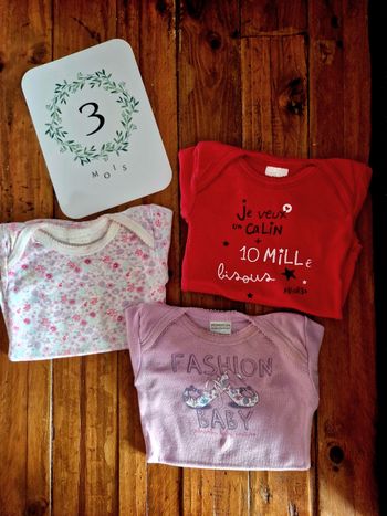 Lot 3 bodies Absorba 3 mois