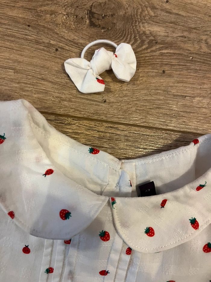 6 ans - sergent major chemisier fraise + vêtements poupée - photo numéro 5