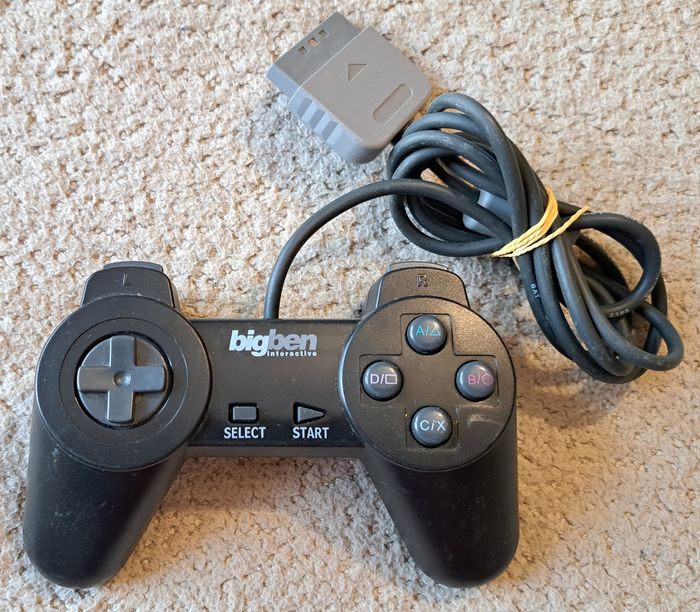 🎮 Manette Bigben noire Sony PlayStation 1 PS1