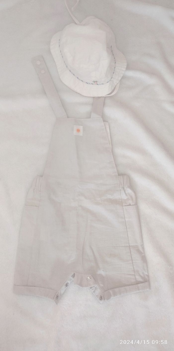 Salopette été et bob