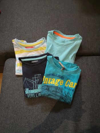 Lot 4 maillots manches courtes