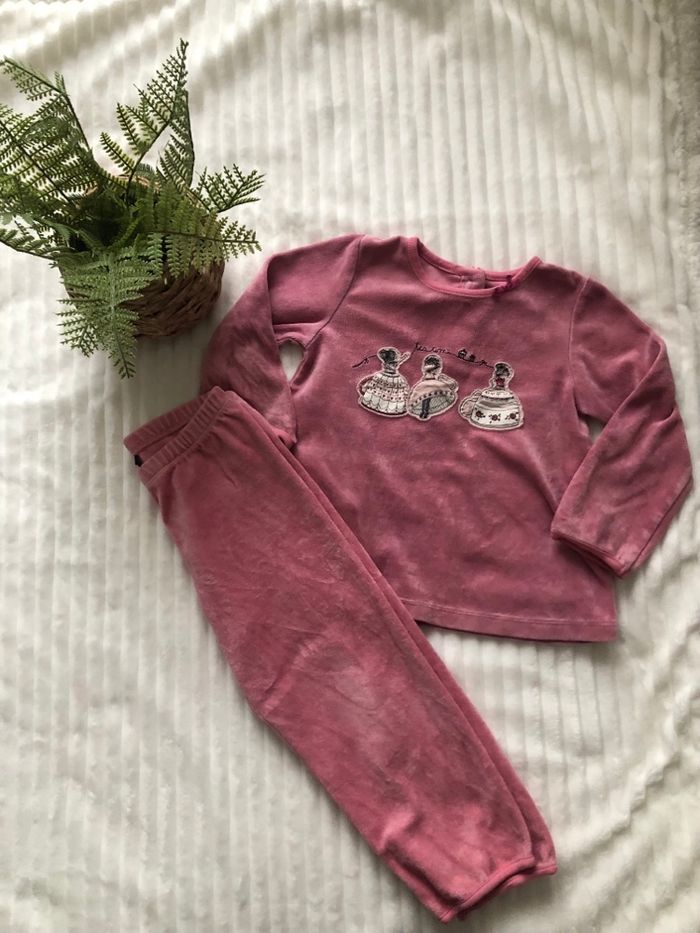 Pyjama fille vieux rose Sergent Major - photo numéro 2