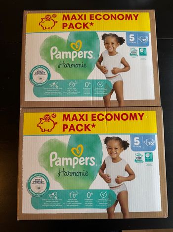 140 couches Pampers harmonie taille 5
