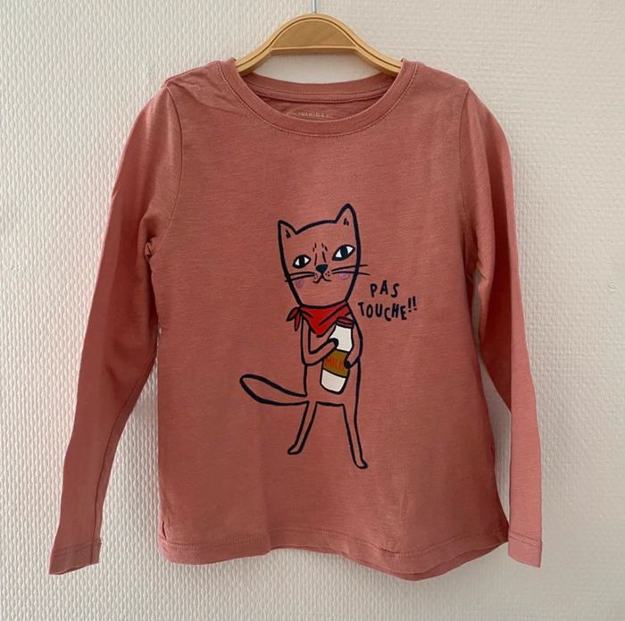 Lot 5 t-shirts manches longues - taille 04 ans - photo numéro 4