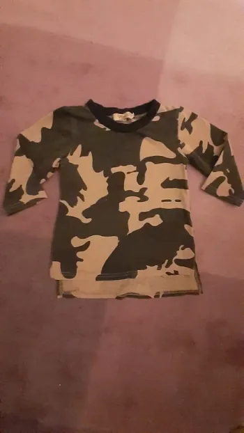 T shirt long style militaire
