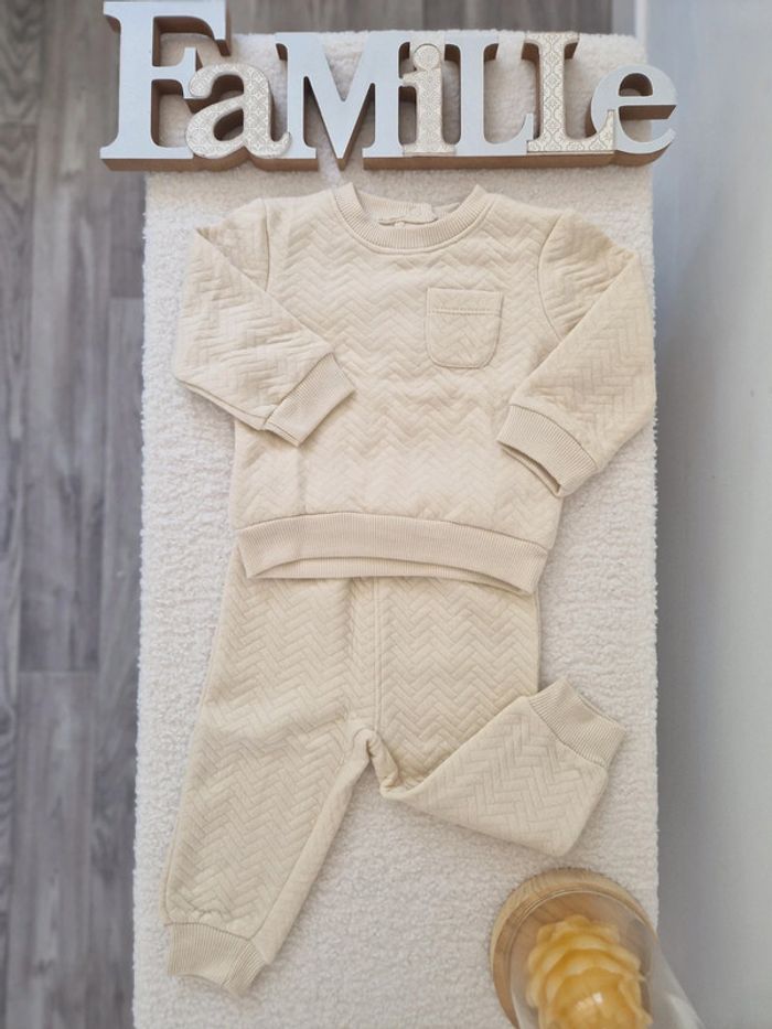 🌟 Ensemble bébé beige - 6 Mois - 🌟