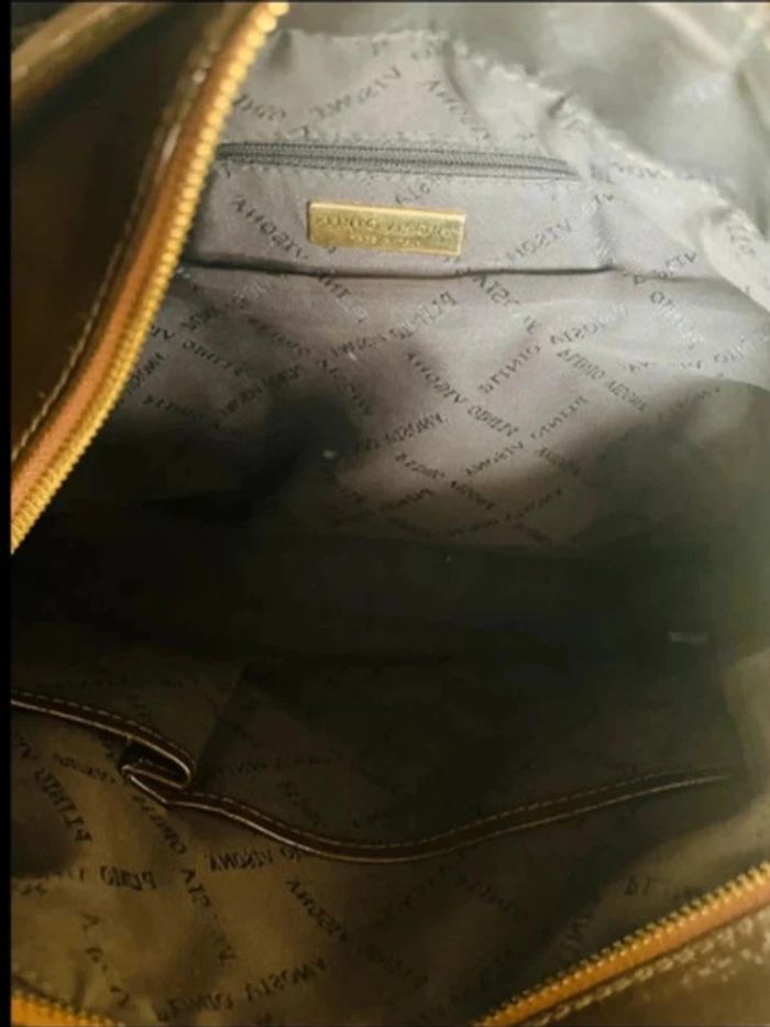 Sublime sac en cuir vernis plinio visona - photo numéro 13