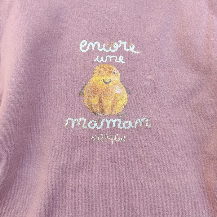 Pull bébé Cadet Rousselle – vintage – mauve – 12 mois - photo numéro 4