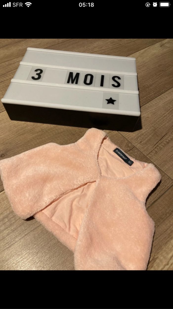 Gilet sans manche rose