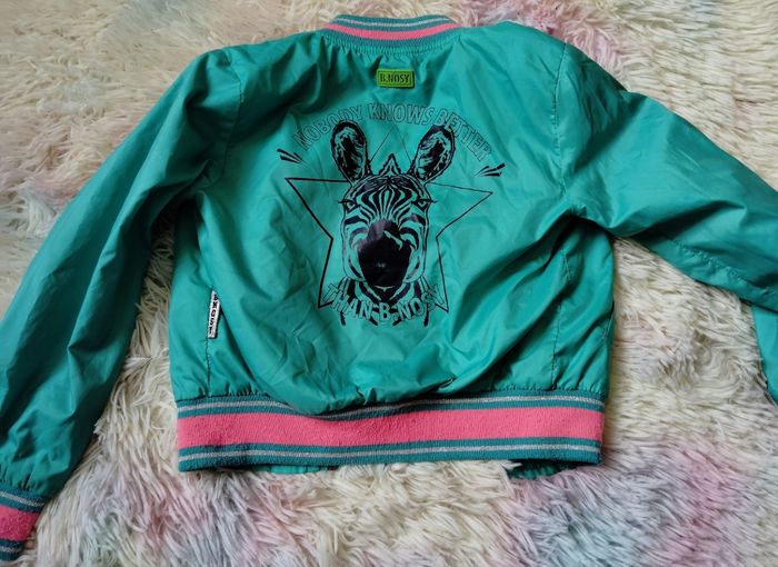 Veste be nous 104 4 ans be nosy zèbre vert libellule