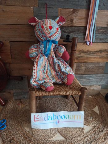 Peluche range pyjama vintage souris Sucre d'Orge tbe