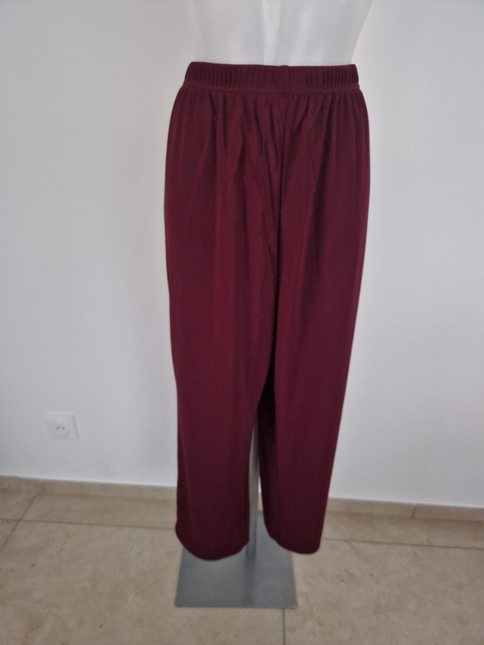 Pantalon couleur lie de vin, Daxon - photo numéro 2