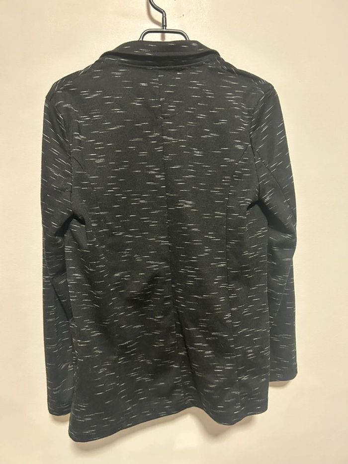 Veste blazer noire à lignes blanches • Ligne à suivre • Taille 38 - photo numéro 12