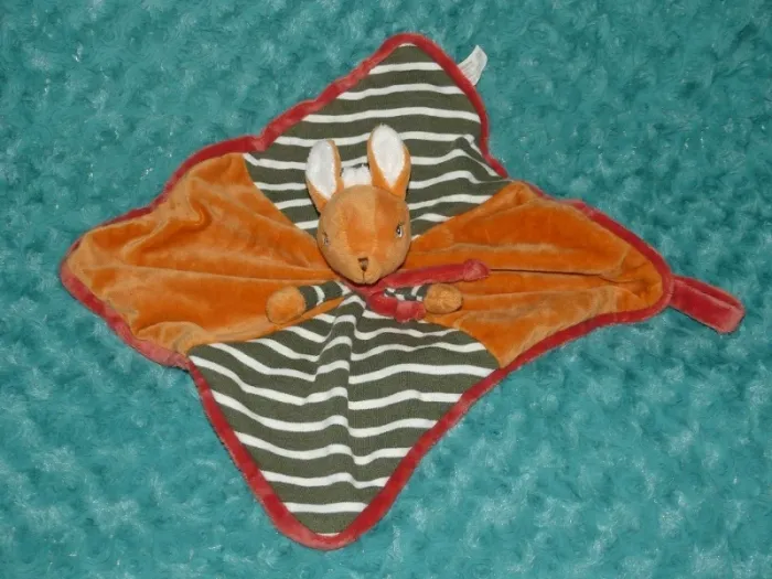 Doudou plat biche Helga Bukowski orange 🦋 parfait état