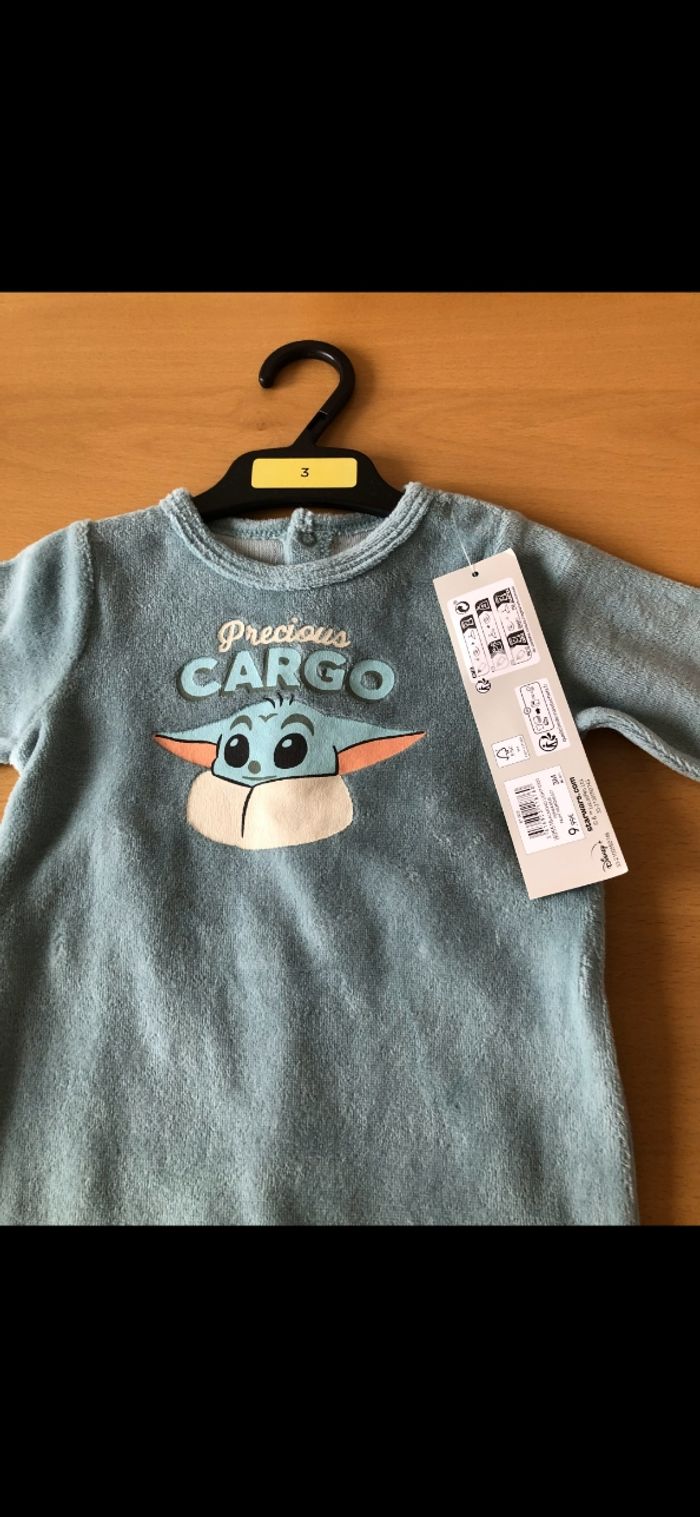 Pyjamas garçon en velours cargo star wars 3 mois - photo numéro 2