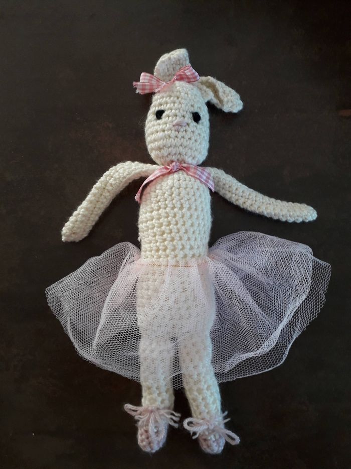 Doudou danseuse lapin handmade