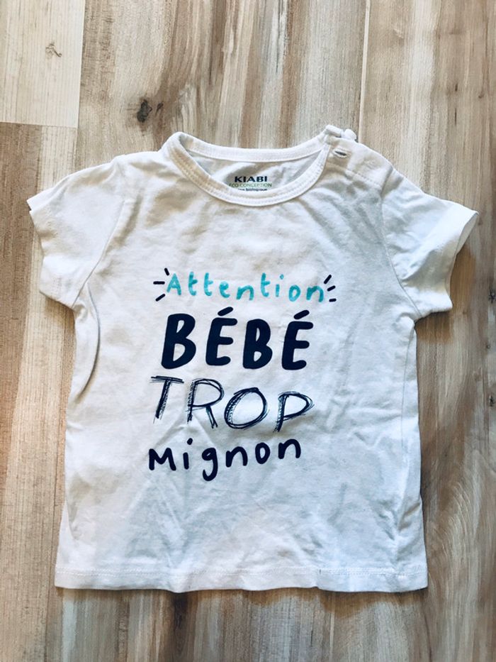 T shirt blanc kiabi 9 mois