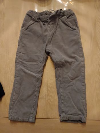 Lot pantalons velours garcon