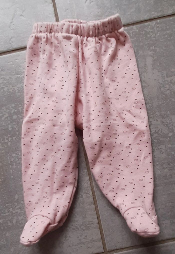 Pantalon fille avec pied 3mois