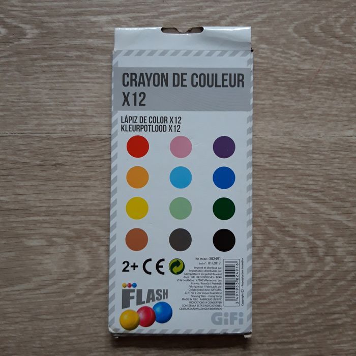 Lot de 12 crayons de couleur Gifi NEUF - photo numéro 2