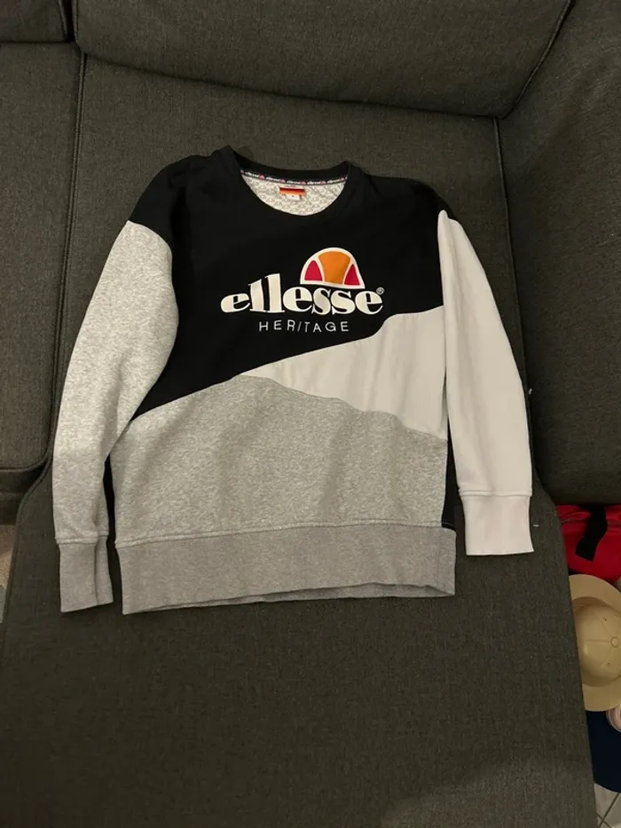 Sweat femme col rond, ellesse, taille S
