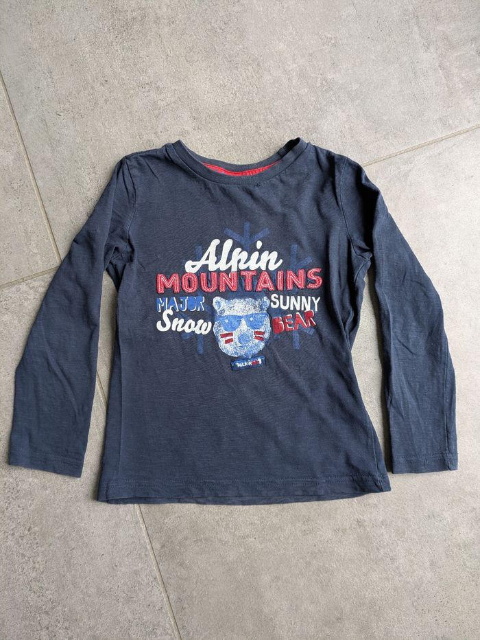 Tee shirt manches longues sergent major ski 5 ans