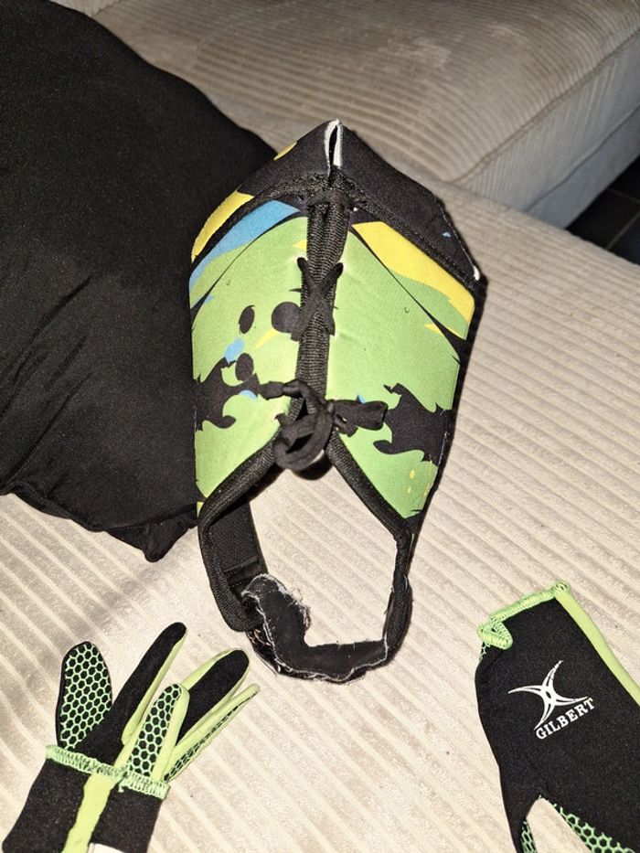 Équipement rugby : casque et gants - photo numéro 7