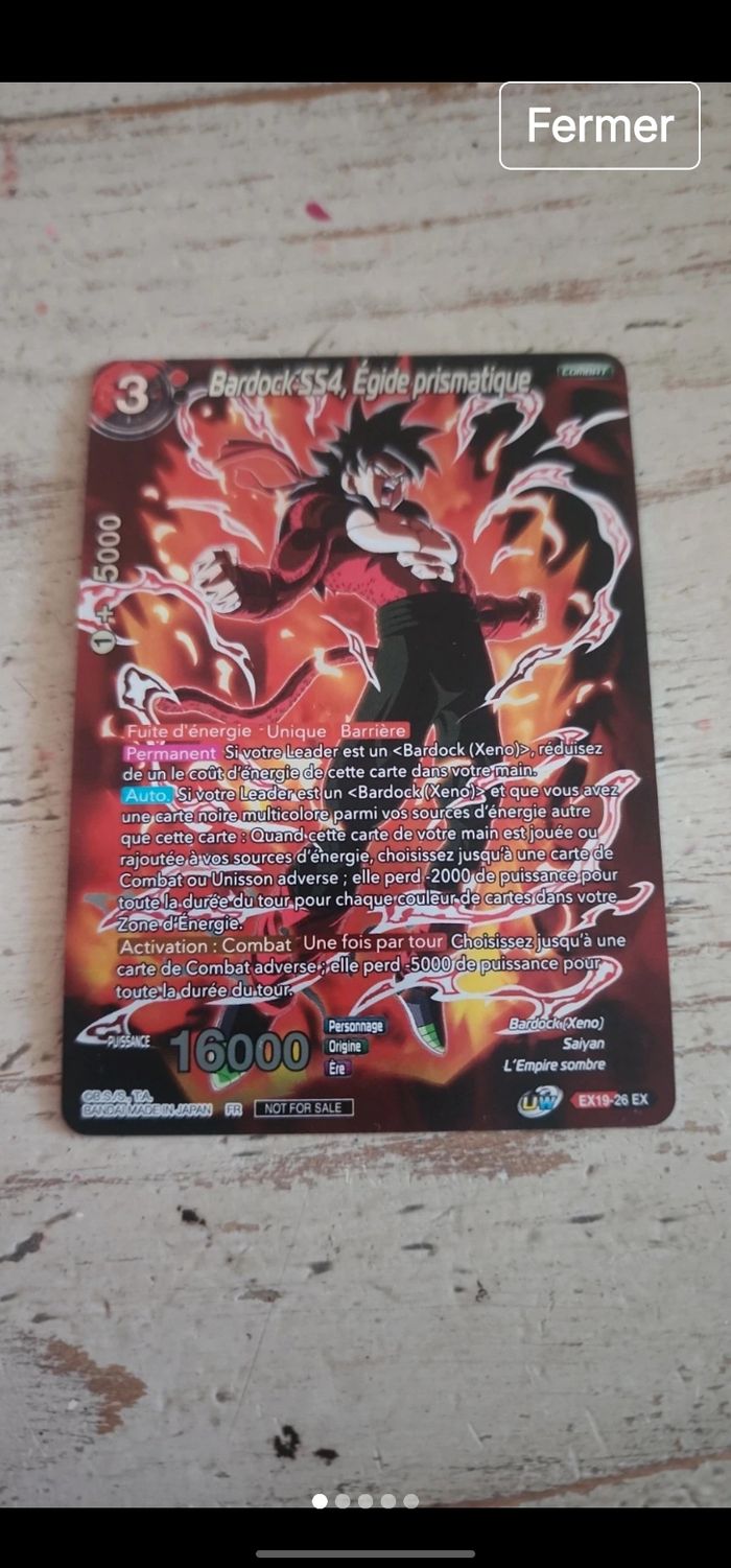 Carte dragon ball card game fr - photo numéro 4