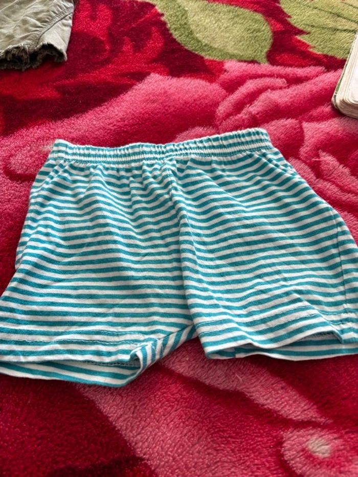 Short léger d’été garçon à rayures