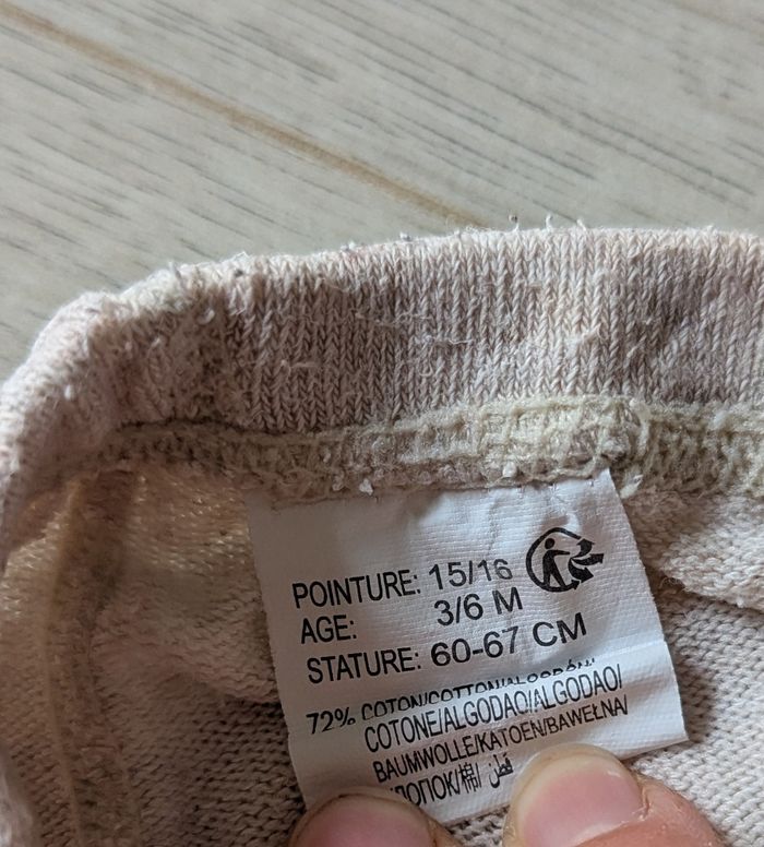 Lot de 2 paires de collants Kiabi, 3/6 mois - photo numéro 5