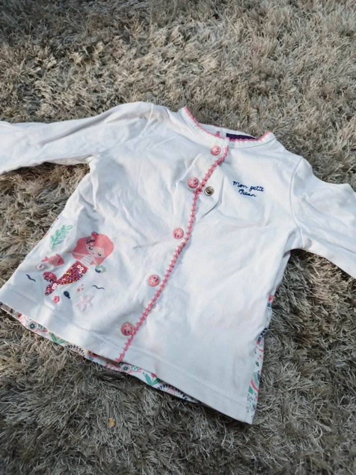 Gilet léger à pression fille 6 mois sergent major