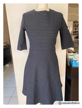 Robe bleue et blanche Rita - Claudie Pierlot