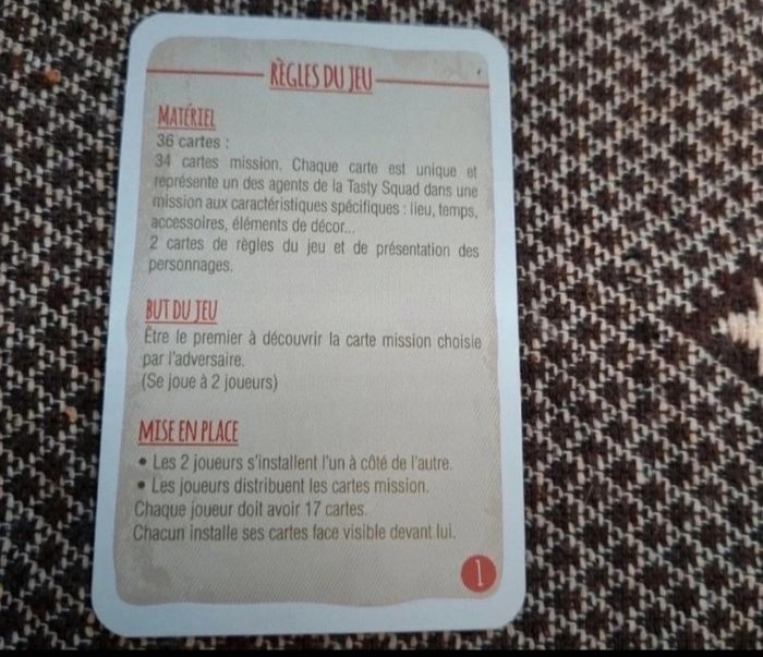 Jeu de carte (Mission Mystère) - photo numéro 3